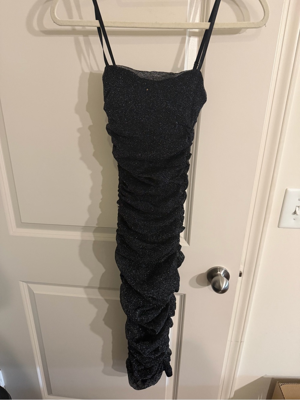 privy Black Shimmery Evening Top